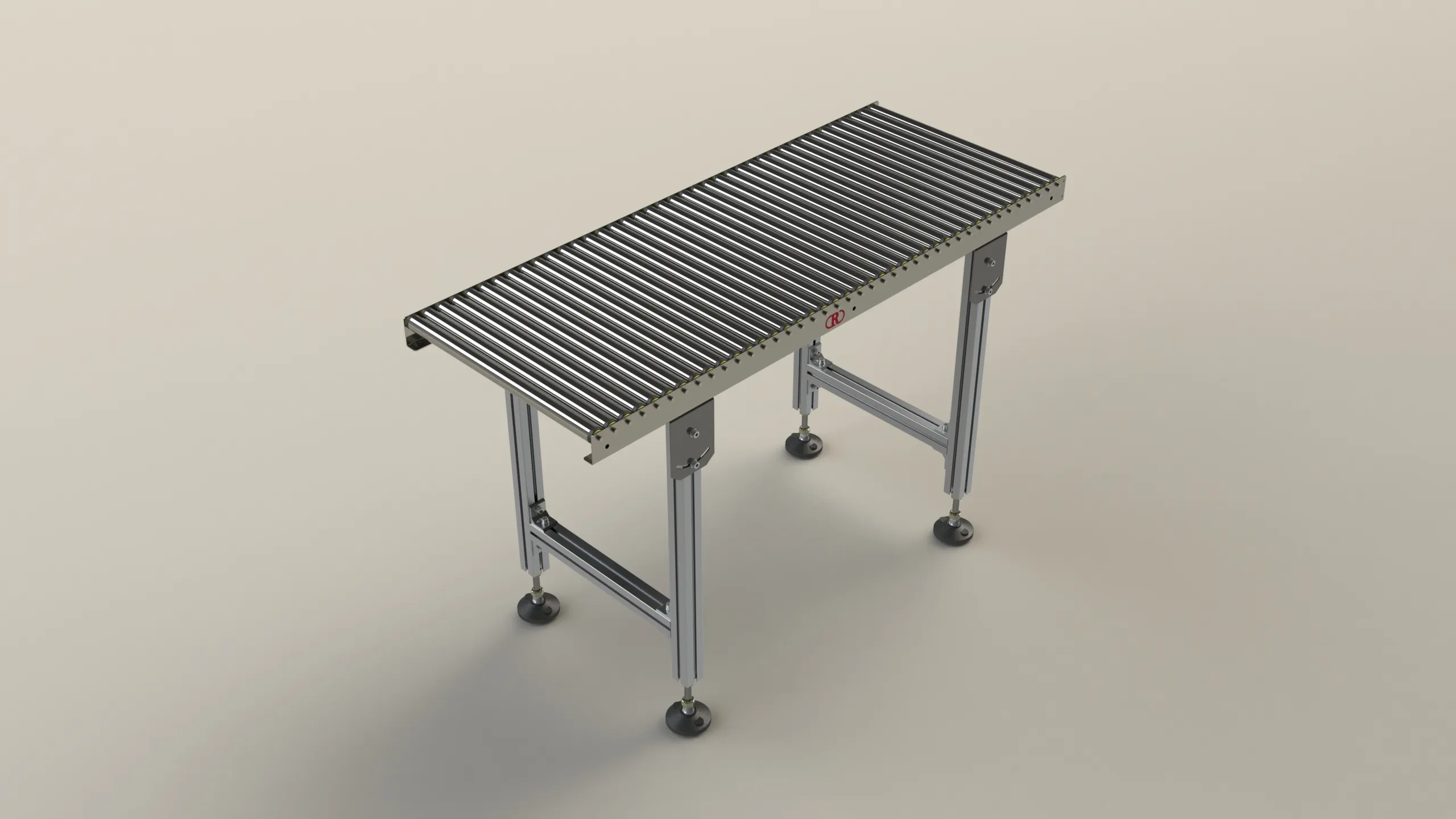 Rendu 3D d'un convoyeur à bande